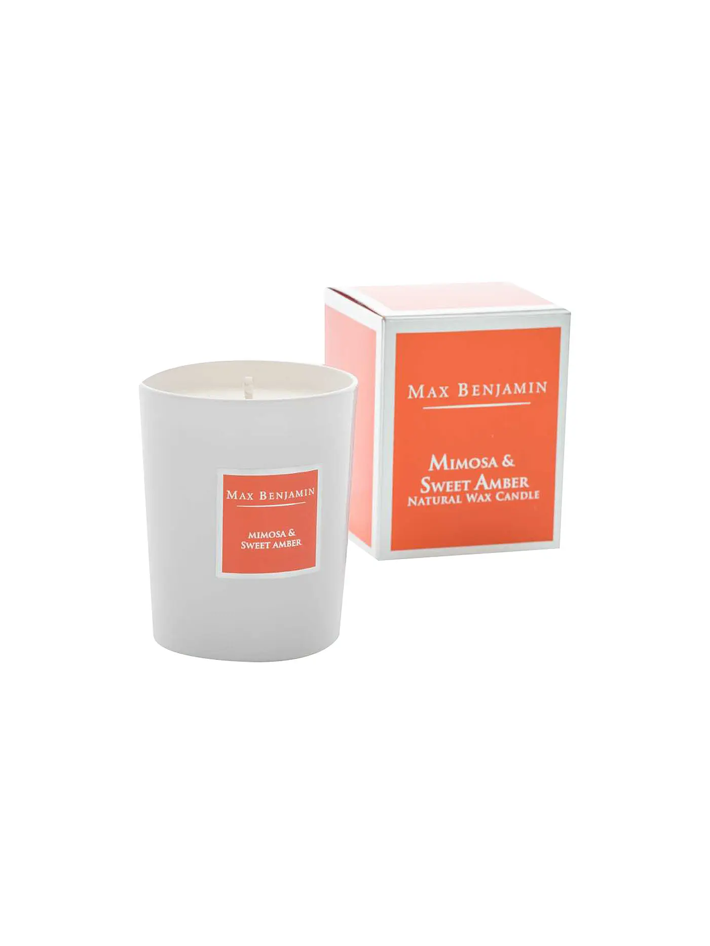 MAX BENJAMIN | Duftkerze "Classic Collection - Mimosa and Sweet Amber" 190g | 